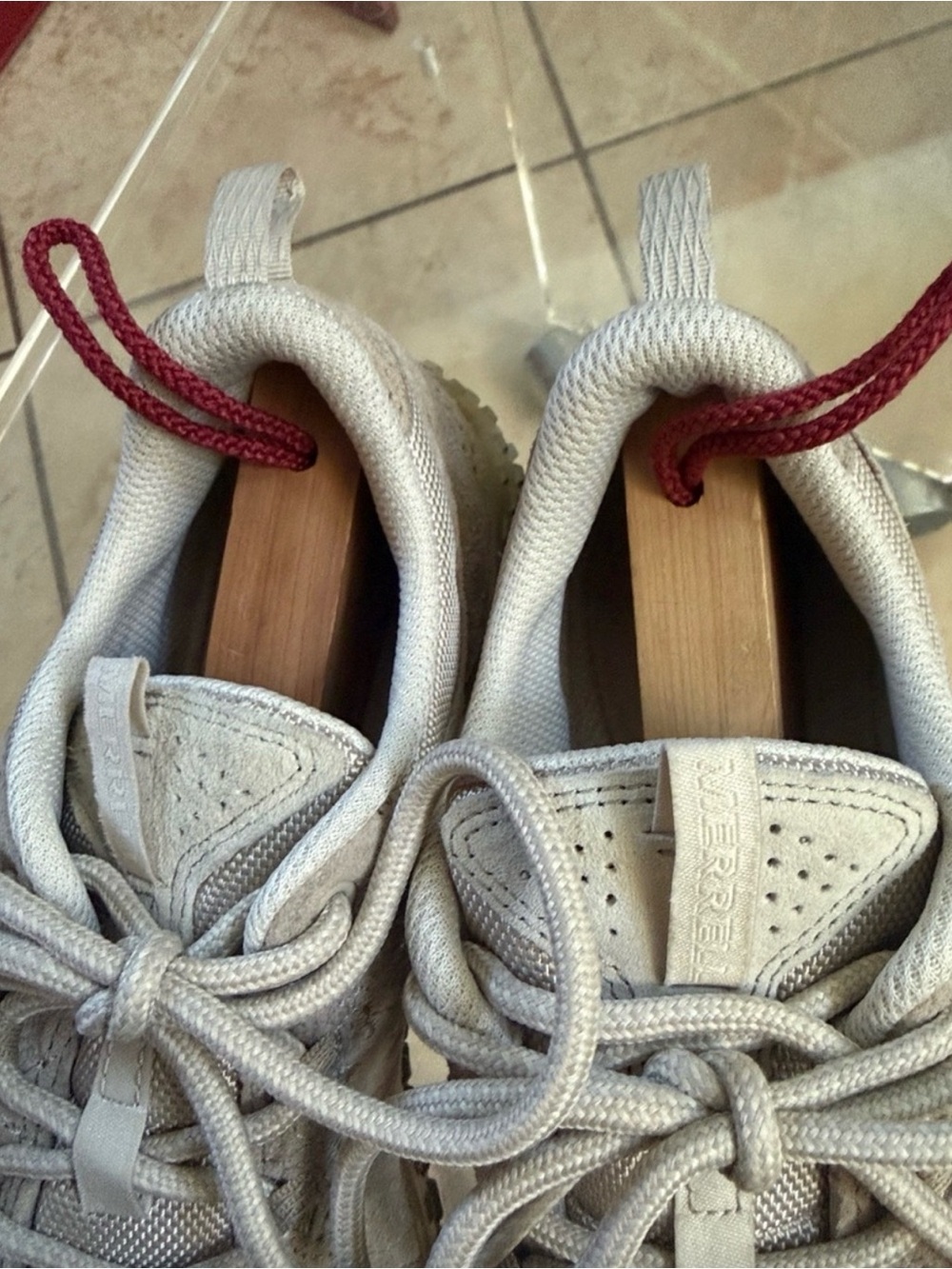 Merrell Women's Beige wrapt hiking Sneakers - Picture 5 of 9